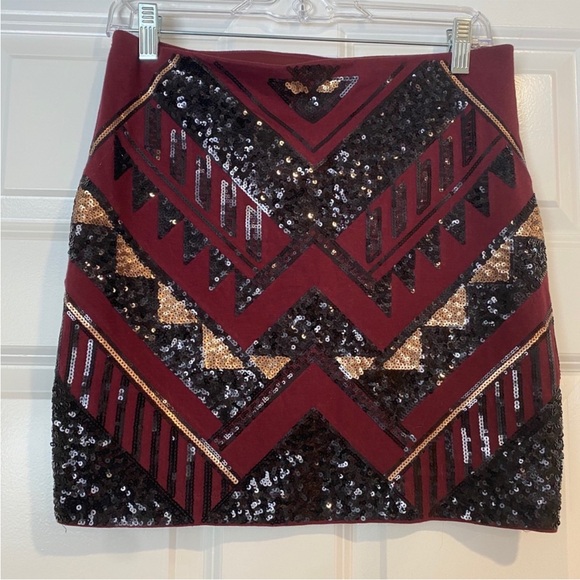 NWOT | Express Sequin Mini Skirt - Picture 2 of 3